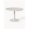 Westwing Collection Tavolo rotondo con piano in marmo Miley, varie misure - Bianco