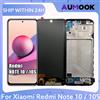 AUMOOK AMOLED LCD Per Xiaomi Redmi Nota 10 4G 10S Display LCD Touch Screen Digitizer Assembly Per Redmi Note10S M2101K7AI M2101K7BG