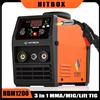 HITBOX Saldatrice HITBOX MIG 220V 50/60Hz HBM1200 3 in 1 Semi-Automatica Inverter con Ampio Display ARC/MIG/Lift TIG Senza Gas per Saldatura Esterna e Domestica di Acciaio al Carbonio e Acciaio Inossidabile