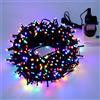 Lcamaw Luci Natalizie da Esterno, Ghirlanda Luminosa per Capodanno, 100m 20m, Luci LED Scintillanti, Decorazioni per Feste e Matrimoni, Adornos De Navidad