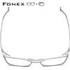 FONEX Occhiali da vista progressivi Personalizzati Fotocromatici Miopia Lenti ottiche Occhiali da uomo Occhiali quadrati Telaio in titanio 5722