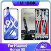 AUMOOK 6.59 "IPS LCD Per Huawei Honor 9X Premium Display LCD Touch Screen Digitizer Assembly Per Huawei Y9 Prime 2019 STK LX1 LX3 Parti
