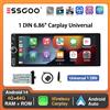 ESSGOO 6.86 "Android 14 1 DIN 4 + 64G Autoradio Carplay Android Auto 1DIN GPS NAV Wifi BT RDS WIFI BT USB Tipo-C Universale