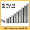 HUI JI M2 M2.5 M3 M4 M5 M6 304 Acciaio inossidabile Hex Scheda madre Standoff Board Rack Stud Spaziatura Vite Femmina PCB Pilastri Bullone Distanziale