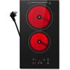 KICHPOWER Piano cottura in ceramica di vetro con controllo touch piastra KICHPOWER 2/4/5