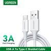 UGREEN Cavo UGREEN USB a Type-C 3A per Ricarica e Dati, Intrecciato, per Apple iPhone 17 16 15, Caricatore Android, Cavo USB-C Carplay Corto e Lungo 2m