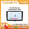HIZPO Autoradio 9 " Hizpo 2Din CarPlay Android Auto per Alfa Romeo Giulietta 2015 -2018 Snapdragon 6115 RDS DSP 4G BT GPS Navi 360 ° CAM