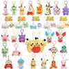 DUODUOBAO 34 Stili di Portachiavi Peluche Pokemon, Giocattoli Cartoon Pikachu Eevee Charmander Squirtle Mew Snorlax Jigglypuff, Regalo Kawaii per Bambini