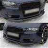 MagicKit Griglia paraurti compatibile con Audi A3 8P 8PA 2003-2008, stile RS, a nido d'ape, per presa d'aria del radiatore anteriore, nero lucido