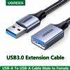 UGREEN Cavo di prolunga USB 3.0 UGREEN, da USB A maschio a USB A femmina, cavo dati intrecciato per PC, TV, auto, notebook, adattatore per unità USB, corto 50 cm, lungo 2 m, 3 m