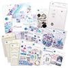 The Creative Path Creative Path 12 pezzi Kit Completo per Scrapbooking e Journaling Purple-Rain, Carte Decorative, Fustelle, Timbri, Adesivi, Set per Creazioni Fai-da-Te