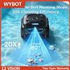 WYBOT Robot Pulitore Piscina Senza Fili C2 Vision, Robot Pulitore Piscina con Visione AI e 80 Funzioni ° Cestello filtro a doppio strato Climbing, 3L, per piscine