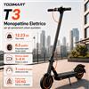 TODIMART N3 Monopattino Elettrico Pieghevole Motore Senza Spazzole 250W Batteria 36V7,8Ah Pneumatico Nido d'Ape Velocità 24km/h Carico Massimo 120kg Adulti