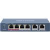 Hikvision Switch PoE L2 4+2 porte, 60W, protezione 6KV DS-3E0106HP-E