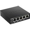 D-Link SWITCH 5 PORTE GIGA 10/100/1000 DGS-1005P/B