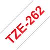 Brother BROTHER TZE262 NASTRO TZ ROSSO / BIANCO TZE-262