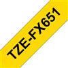 Brother BROTHER TZEFX651 NASTRO TZ NERO / GIALLO TZE-FX651