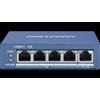 HIKVIS SWITCH 4P LAN Gigabit HIKVISION DS-3E0505P-E/M 4P PoE + 1P Uplink - Desktop - Metallico- QOS - 35W Fino:30/10 DS-3E0505P-E/M