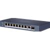 HIKVIS SWITCH 8P LAN Gigabit HIKVISION DS-3E0510HP-E 8P PoE + 1P RJ45 + 1 SFP Uplink - Desktop - 802.3af/at/bt, port 1-2 sup Fino:30/10 DS-3E0510HP-E