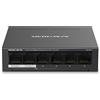 MERCUSYS SWITCH 6P LAN 10/100 con 4P PoE+ MERCUSYS MS106LP Desktop - alim. PoE 40W -custodia in acciao MS106LP