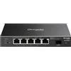 TP-Link SWITCH 6P Gigabit TP-LINK SG2206MP con 5P Gigabit RJ45 (di cui 4P PoE+) + 1P SFP,802.3at/af- Alim.63W PoE-Garanzia a vita SG2206MP