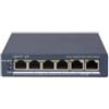 Hikvision HIKVISION SWITCH L2, SMART MANAGED, 4 GIGABIT RJ45 POE PORTS, 2 GIGABIT RJ45 PORT, 802.3AF/AT, POE P DS-3E1506P-EI/M