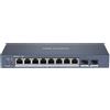 Hikvision HIKVISION SWITCH L2, SMART MANAGED, 8 GIGABIT RJ45 POE PORTS, 2 GIGABIT RJ45 PORT, 802.3AF/AT, POE P DS-3E1510P-EI