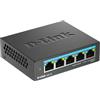 D-Link D-Link 5-Port Multi-Gigabit Unmanaged Switch Non gestito 2.5G Ethernet [100/1000/2500] Desktop Nero (D-Link DMS-105 - Switch - unmanaged - 5 x 10/100/1000/2.5G - desktop, wall-mountable) DMS-105/B