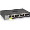 Netgear NETGEAR GS108Tv3 Gestito L2 Gigabit Ethernet (10/100/1000) Grigio GS108T-300PES