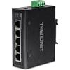 Trendnet Trendnet TI-E50 switch di rete Non gestito Fast Ethernet [10/100] Nero (TRENDnet 5-Port Industrial Fast Ethernet DIN-Rail Switch) TI-E50