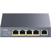 Cudy Cudy GS1005P switch di rete Non gestito Gigabit Ethernet (10/100/1000) Supporto Power over Ethernet (PoE) Grigio GS1005P