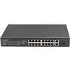 LANBERG *Switch 16X100MB POE+/2X Eth.250W RSFE RSFE-16P-2C-250