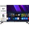 UNITED UN32HVZ1 TV LED, SMART TV, 32 ", HD, Processore CA53, Classe E