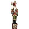 TIMSTOR Natale Schiaccianoci 193 cm con Mantello Effetto Pelliccia e LED