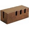Scatola Passacavi in Legno Elegante Copri Ciabatta Elettrica Salvaspazio