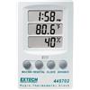Extech 445702 Orologio Igro-Termometro, Umidità, Temp, LCD Triplo | Display ora/temp/umidità, memoria min/max, orologio 12/24h, allarme, supporto parete o scrivania