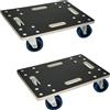 ECD Germany Set 2X Carrello da Trasporto Mobili Elettrodomestici 35x50 cm Portata Carico Max. 800 kg Piattaforma Girevole Pedana con Ruote in Gomma Base Mobile Sposta Carichi Pesanti Trasloco Oggetti