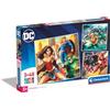 Clementoni - 25296 - Supercolor Puzzle - Dc Comics Justice League - 3x48 Pezzi (Include 3 Puzzle Da 48 Pezzi) - Puzzle Bambini 5 Anni, Puzzle Cartoni Animati, Made In Italy