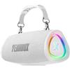 Merkloos Altoparlante Bluetooth - 50 W - Woofer a forma di pista - Bianco - Bluetooth 6.0