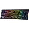 Merkloos Tastiera da gaming wireless - Meccanica, 104 tasti - RGB - Possibilità di sostituire i tasti - Interruttori lineari rossi - Tasti macro e controlli multimediali