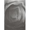 Merkloos Puzzle da 1000 pezzi, con linee in bianco, nero e grigio, dimensioni 68 x 48 cm, realizzato in cartone da 1,9 mm