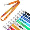 TEMEITE Cordini Personalizzati con Logo e Testo - Lanyard in Poliestere con Stampa a Colori HD - Porta Badge da Collo con Moschettone in Metallo per Ufficio, Eventi e Fiere