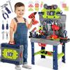 Kinderplay Banco da lavoro per bambini 132 TLG con set di attrezzi e trapano