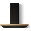 Elica EL Elica Cappa aspirante a parete BIO BLRO/A/90 ROVERE PRF0200562A finitura nero opaco da 90 cm