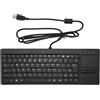 OEM Tastiera industriale con touchpad, connessione cablata, hub USB, meccanismo a forbice X