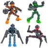 Merkloos Action figure di Klikbot Guardians - 4 pezzi - Trasparenti - Giocattoli per stop-motion