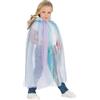Chaks - Mantello da sirena per bambine con tulle glitterato | Effetto luccicante, collo a conchiglia con paillettes, lunghezza 70 cm, accessorio per costumi di Carnevale e cosplay
