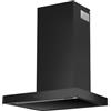 Kompatic Yara 60 KPYR60WB, Cappa da Parete 60 cm, 800 m³/h, Classe A++, Comandi Touch e Gestuali, Sistema Anticondensa No Drip, Telecomando, Funzione Pulizia Aria, LED Regolabili, Nero Opaco