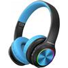 PowerLocus Cuffie PowerLocus Pled wireless Bluetooth Nero Blu [PL254854]