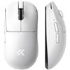 MCHOSE A7 v2 Pro, mouse ambidestra, design elegante, connessione wireless RF, Bluetooth e USB Type-C, 26000 DPI, colore bianco